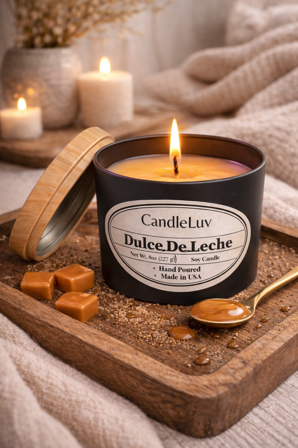 Dulce De Leche Soy Candle (8 oz)
