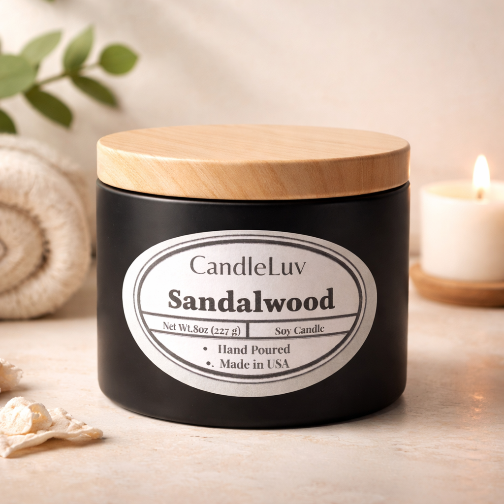 Sandalwood Soy Candle - 8oz