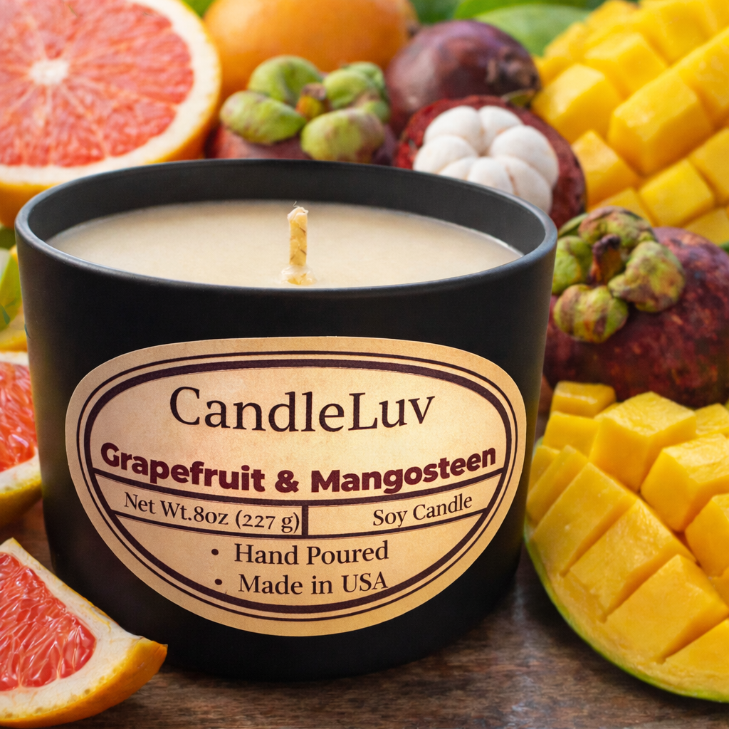Grapefruit & Mangosteen Soy Candle 8oz