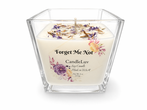 CandleLuv Forget Me Not – Patchouli Soy Candle (8 oz)