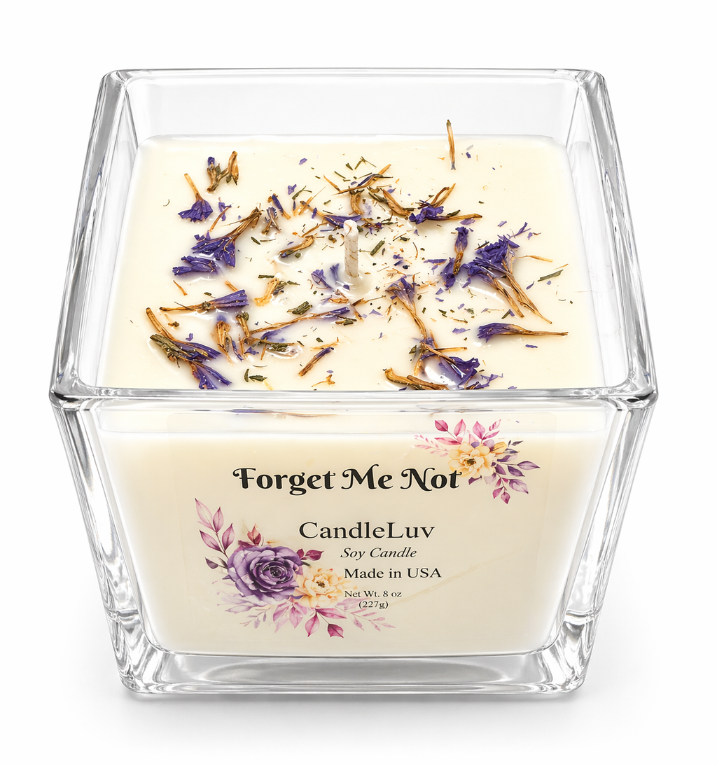 CandleLuv Forget Me Not – Patchouli Soy Candle (8 oz)