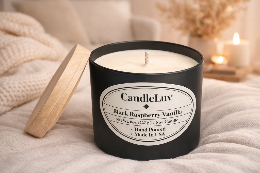 Blackraspberry Vanilla - 8oz Soy Candle.