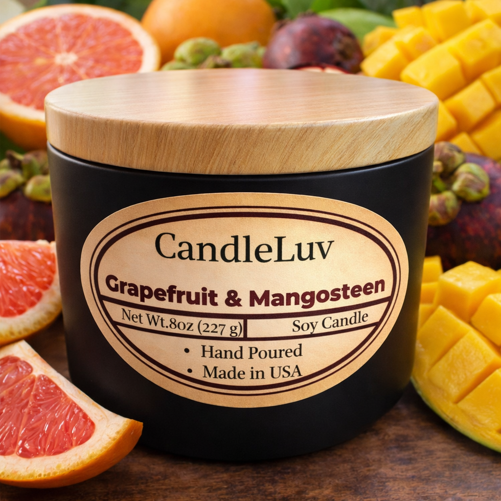 Grapefruit & Mangosteen Soy Candle 8oz