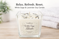 CandleLuv - White Sage & Lavender Soy Candle 8 oz