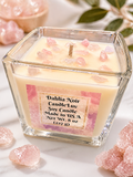 CandleLuv – Dahlia Noir 8 oz Soy Candle (Rose Quartz Infused)