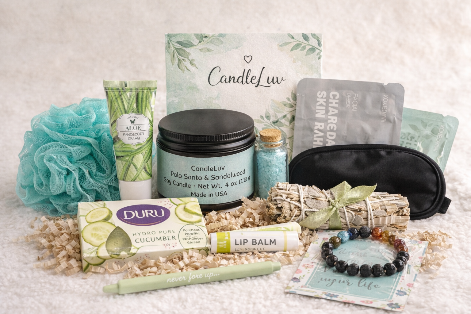 CandleLuv Self Care Gift Box – Relax & Unwind Spa Set