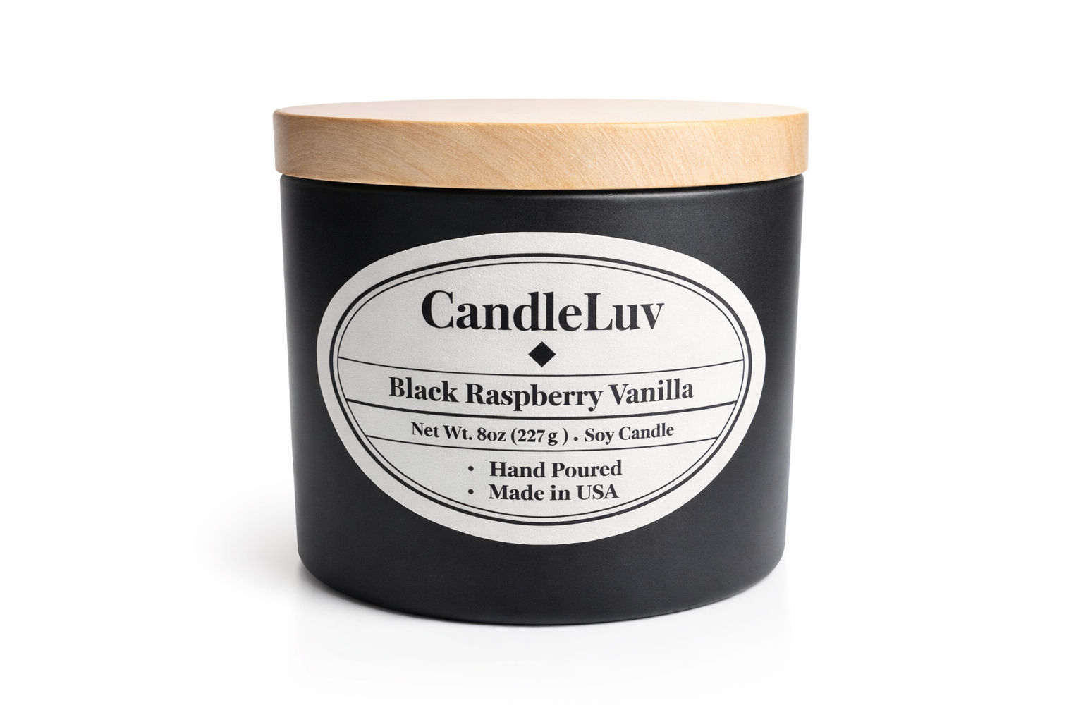 Blackraspberry Vanilla - 8ox Soy Candle.