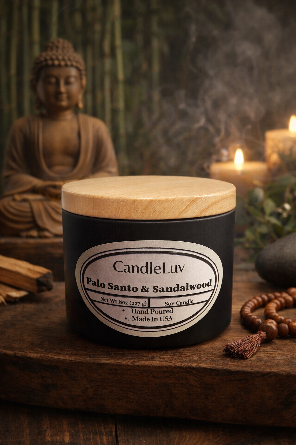 Palo Santo & Sandalwood Soy Candle