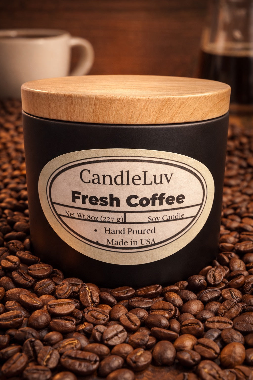 Fresh Coffee – 8 oz Soy Candle